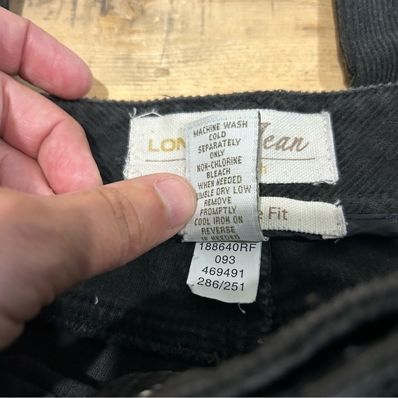 LONDON JEAN The Christie Fit Chino Stretch Women Black Corduroy Pant Sz 6 Short - Picture 3 of 7